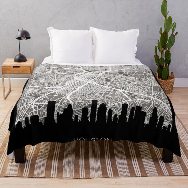 Item preview, Houston Texas Skyline Map designed and sold by ArtPrints.