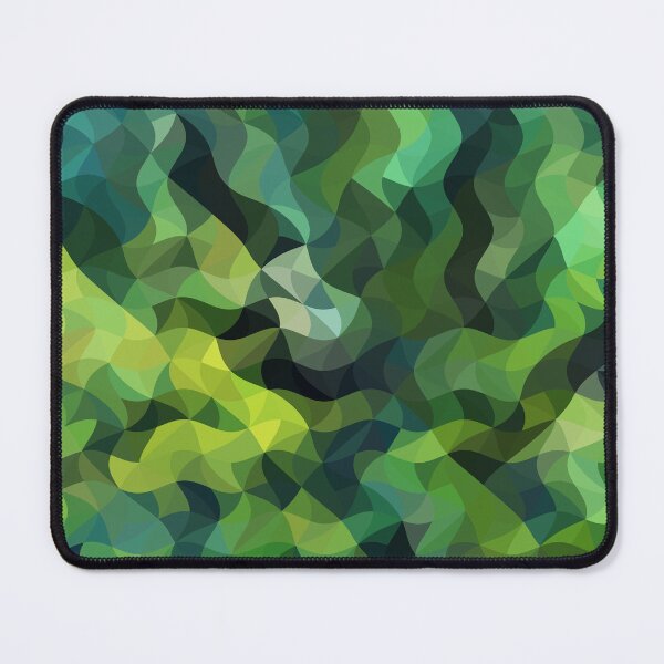 Aperçu de l'œuvre Art abstrait de vagues vertes luxuriantes créée et vendue par Patternair.
