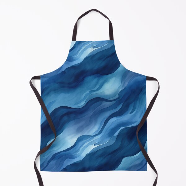 Item preview, Dark Blue Watercolor Waves designed and sold by DigitaICraft.