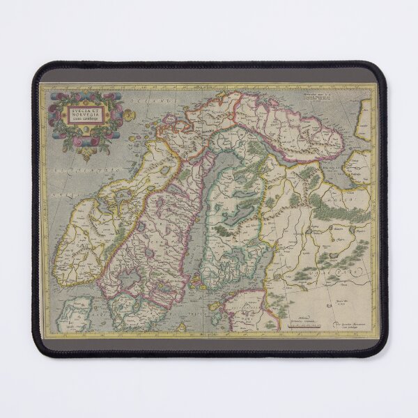 Item preview, Old map of Scandinavia designed and sold by AuroraSalmon.
