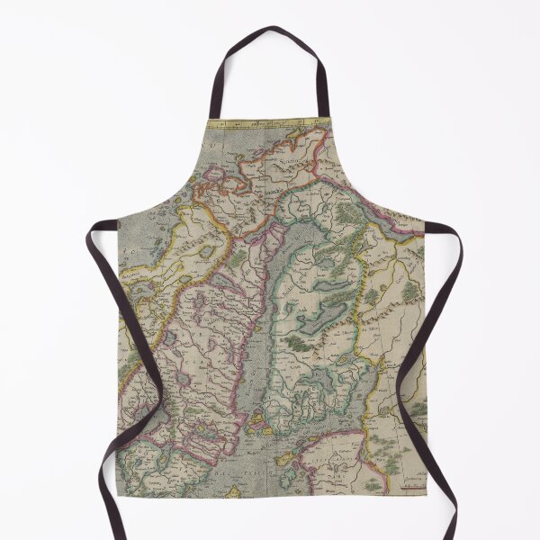 Item preview, Old map of Scandinavia designed and sold by AuroraSalmon.