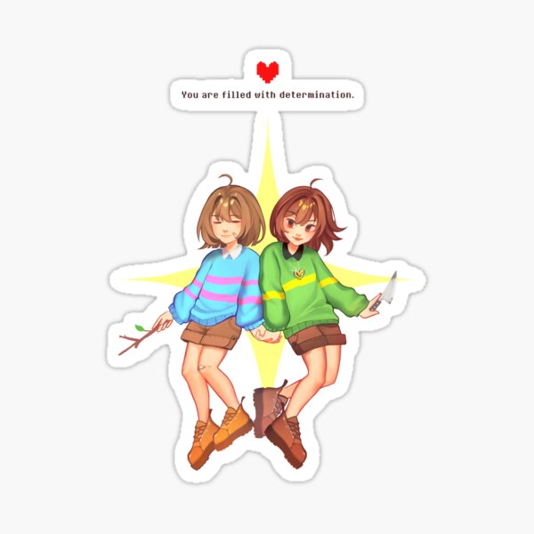 Item preview, Undertale indie game frisk chara sans illustration cute colorful designed and sold by NovamoonStudio.