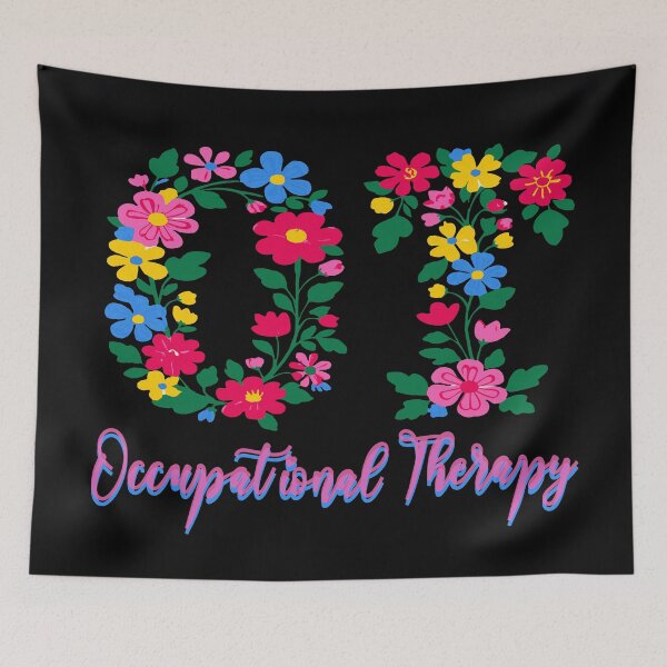 Item preview, Occupational Therapy Vintage Flower OT OTA Therapist designed and sold by Colorfulman.