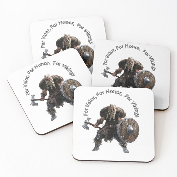 Item preview, For Valour, For Honour, For Viking: Fierce Warrior"   designed and sold by ValhallaPrint.