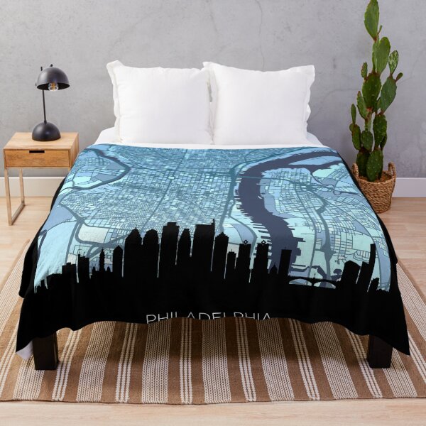 Item preview, Philadelphia Pennsylvania Skyline Map designed and sold by ArtPrints.