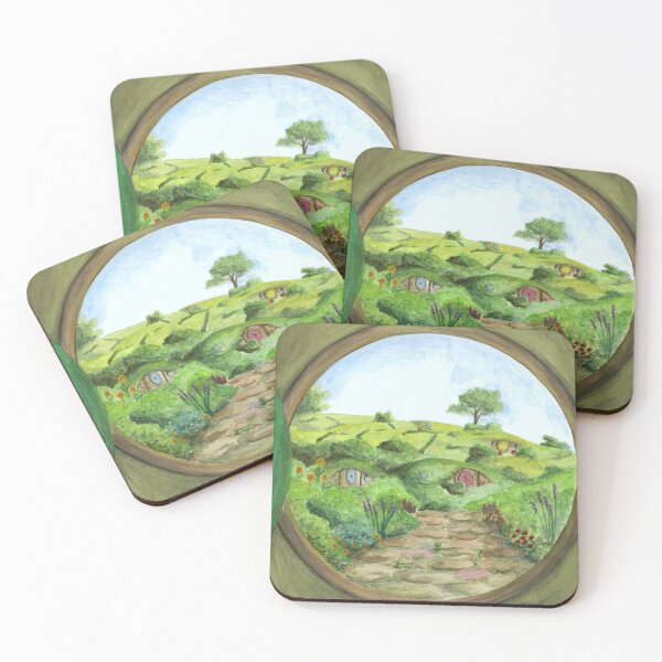 Item preview, View of the shire hobbiton designed and sold by gekkographics.
