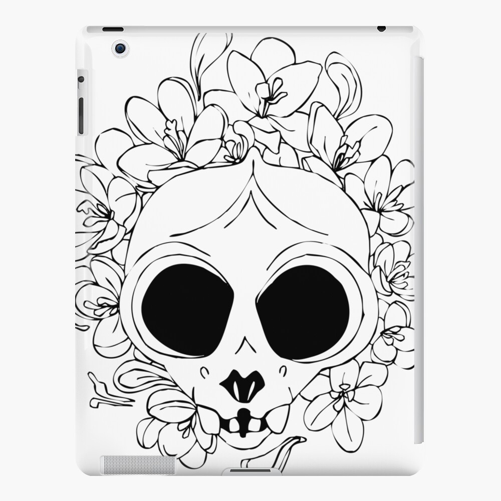 Crocus skull iPad Case & Skin