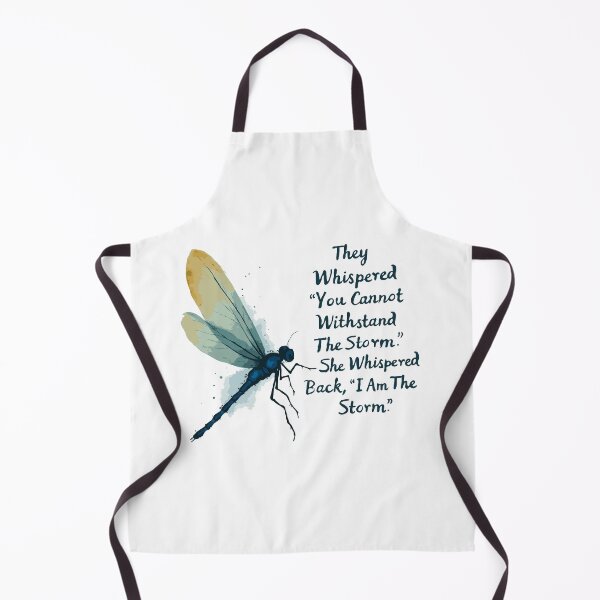 Item preview, They Whispered, "You Cannot Withstand The Storm." She Whispered Back, "I Am The Storm" Blue Watercolor Dragonfly 001 designed and sold by TeesYouWant.