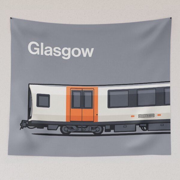 Item preview, Glasgow 3rd Gen Grey World Train Side Scotland designed and sold by VoodooCircus.