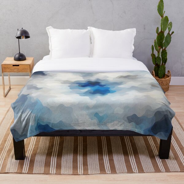 Item preview, Blue and Gray Cloudy Abstract Patchwork designed and sold by Patternair.