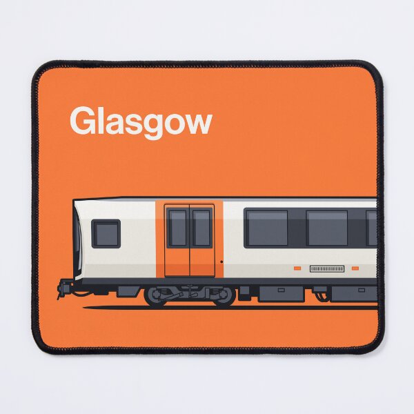 Item preview, Glasgow 3rd Gen Orange World Train Side Scotland designed and sold by VoodooCircus.