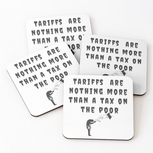 Item preview, Tariffs hit the wrong the most, Text with Drawing designed and sold by AK-Hevonen.