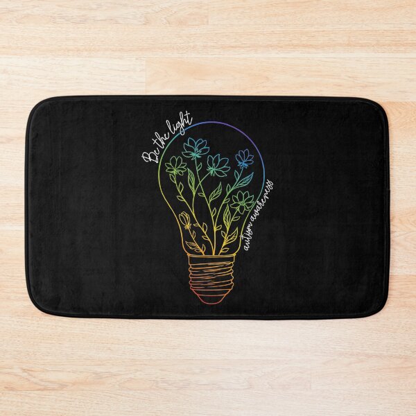 Item preview, Be the Light – Autism Awareness Floral Lightbulb designed and sold by Aredbox.