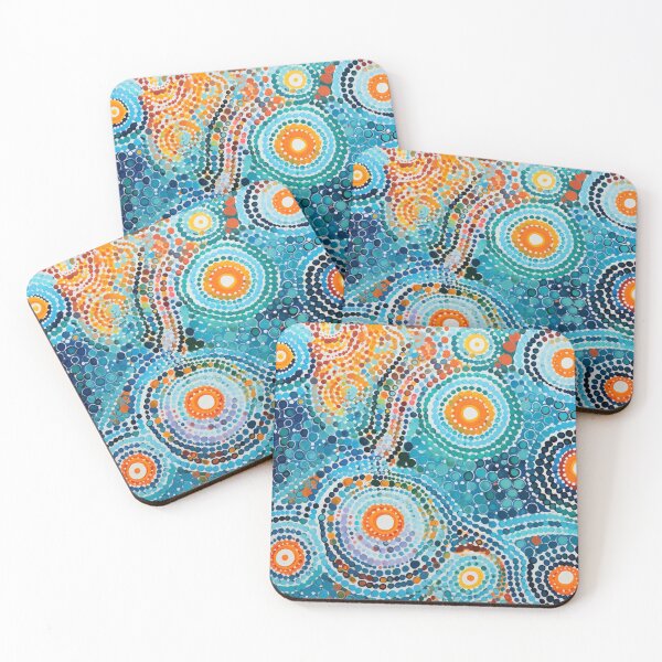 Item preview, Arte de puntos de inspiración aborigen - Cerca de Sweet Home designed and sold by GrinGalore.