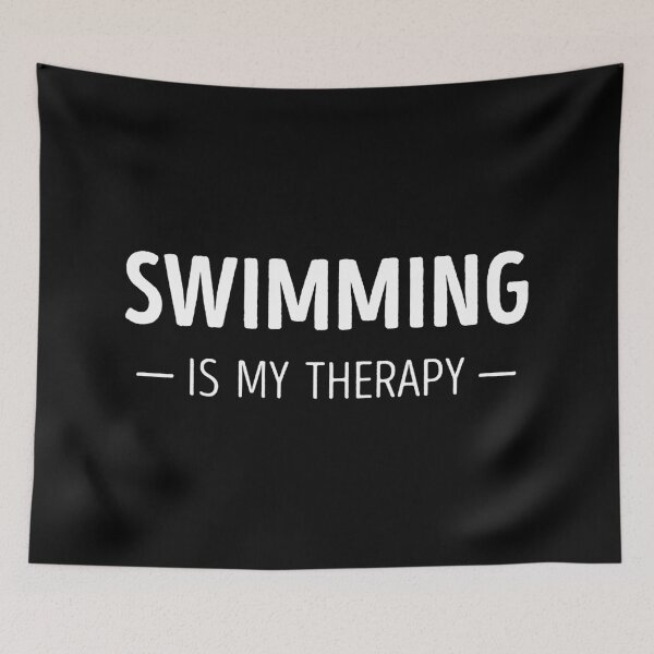 Item preview, Swimming Is My Therapy Funny Swimming Lover designed and sold by RareBunny.