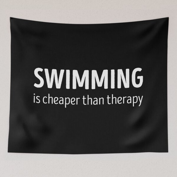 Item preview, Swimming Is Cheaper Than Therapy Funny Swimming Lover designed and sold by RareBunny.