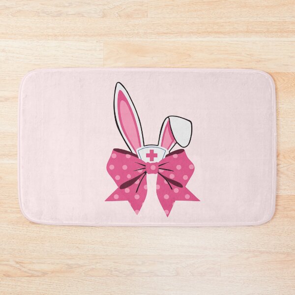 Item preview, Easter Nurse Coquette Bow Bunny Scrub Top Rabbit designed and sold by Colorfulman.