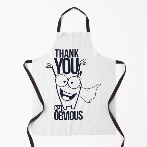 Item preview, Thank You, Cpt. Obvious - Cartoon Gratitude designed and sold by DreamDestiny.