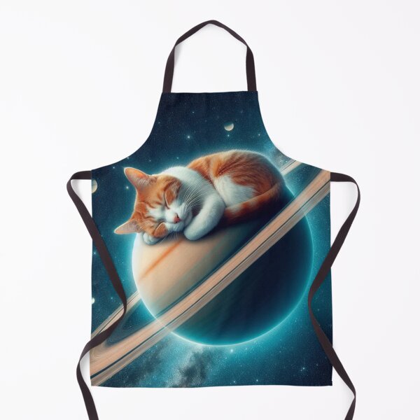 Item preview, Cat sleeping on Saturn in space designed and sold by Dogandesighn.