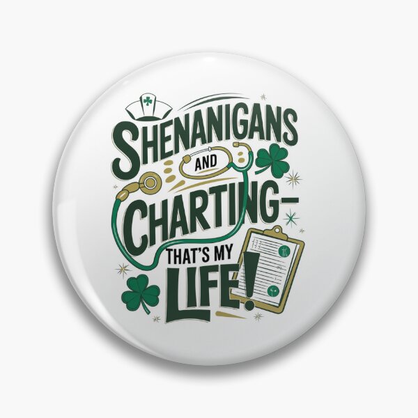 Artikelvorschau, Lustiger St. Patricks Day-Schabernack und Lebensplanung für Krankenschwestern entworfen und verkauft von Nicole Creates.