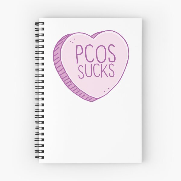 Item preview, PCOS sucks! in pink candy heart designed and sold by jazzydevil.