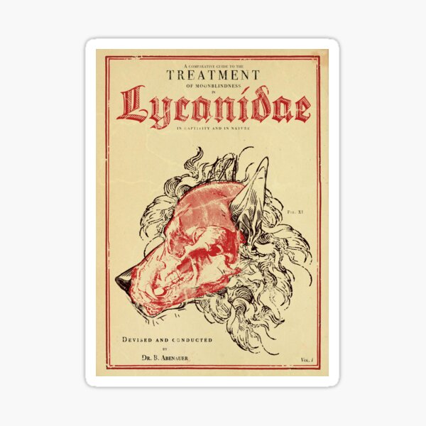 Item preview, Vintage book cover: Werewolf Anatomy designed and sold by Breyos.