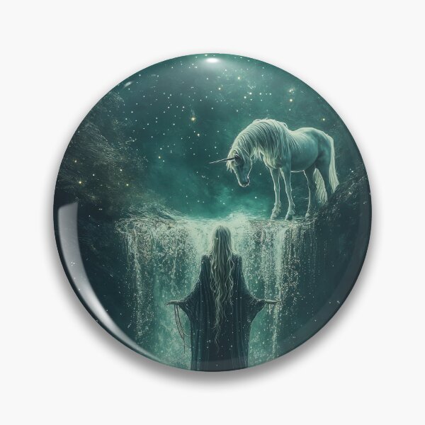 Item preview, Moonlit Guardian: The Enchanted Unicorn designed and sold by LemurianPortals.