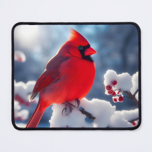 Item preview, Vivid Cardinal on Snowy Branch designed and sold by PandaTShirtShop.