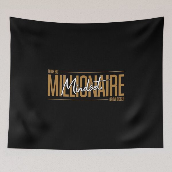 Item preview, "Millionaire Mindset" – Bold Success & Wealth Motivation Design designed and sold by Colorful-Garden.