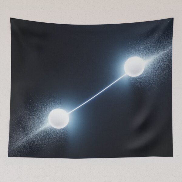 Item preview, A Minimalist Vision of Quantum Entanglement - Abstract Physics Art designed and sold by eXtraHumans.