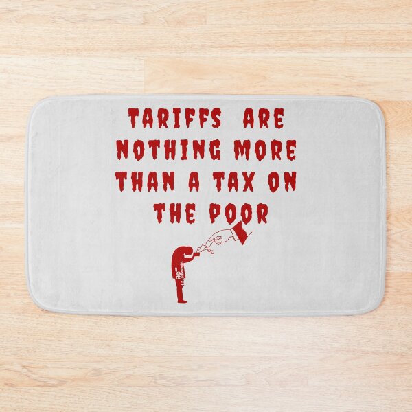 Item preview, Tariffs hit the wrong the most, Text with Drawing, Red designed and sold by AK-Hevonen.