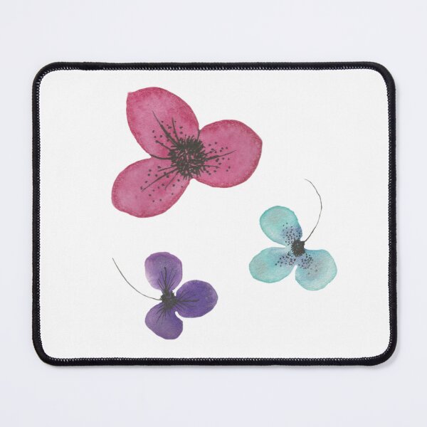 Item preview, Red, blue and purple flowers designed and sold by AcornDesign.