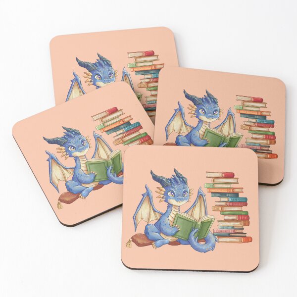 Item preview, Blue Dragon - Bookworm designed and sold by KrishyArt.