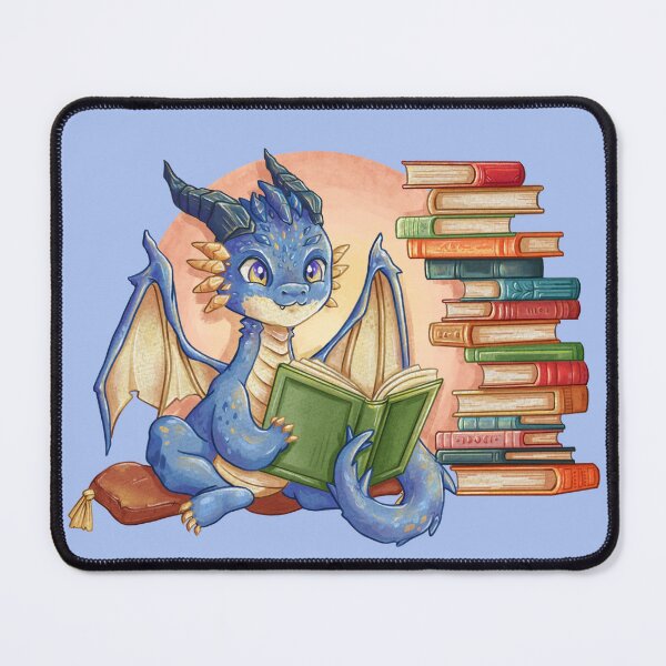Item preview, Blue Dragon - Bookworm designed and sold by KrishyArt.
