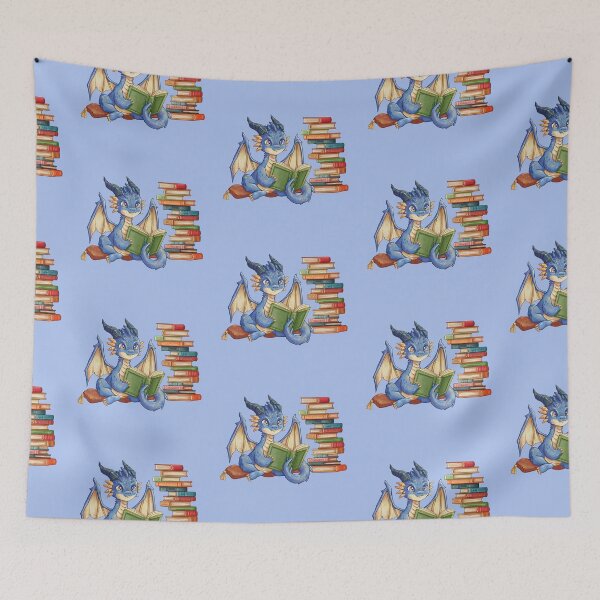 Item preview, Blue Dragon - Bookworm designed and sold by KrishyArt.