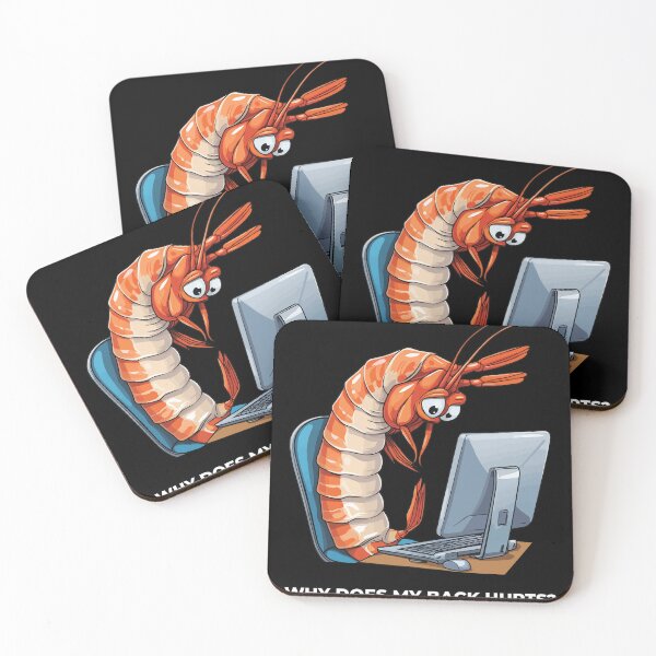 Item preview, "Why Does My Back Hurts" Computer Shrimp designed and sold by Getup-clothing.