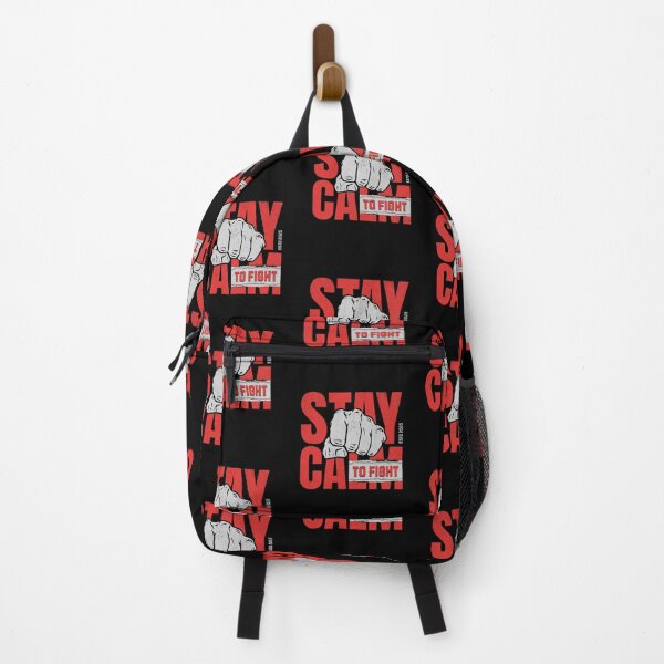 Item preview, "Stay Calm to Fight" – Motivational Strength & Resilience Design designed and sold by Colorful-Garden.