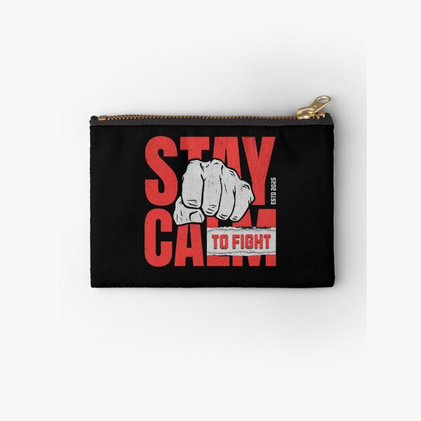 Item preview, "Stay Calm to Fight" – Motivational Strength & Resilience Design designed and sold by Colorful-Garden.