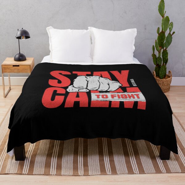 Item preview, "Stay Calm to Fight" – Motivational Strength & Resilience Design designed and sold by Colorful-Garden.