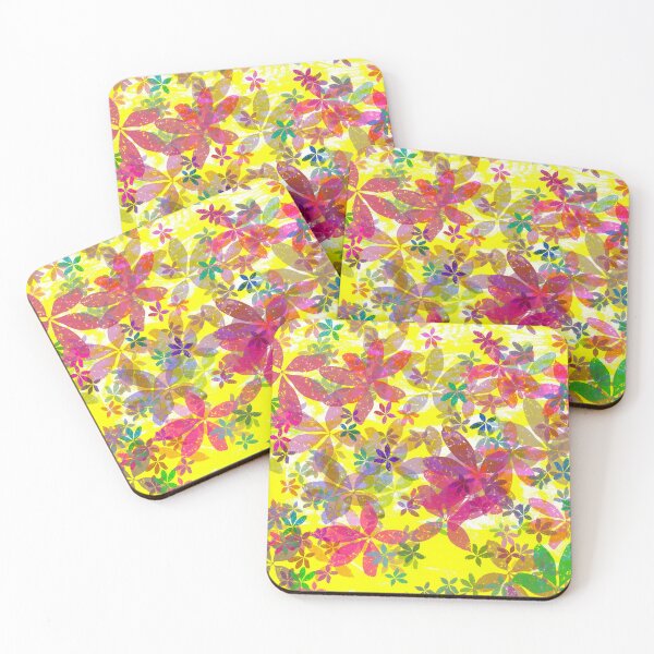 Item preview, Yellow floral print designed and sold by manoloshoping.