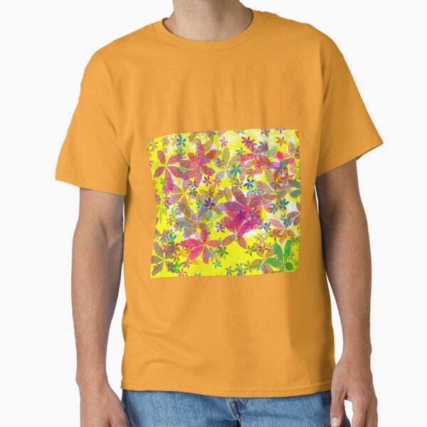 Item preview, Yellow floral print designed and sold by manoloshoping.