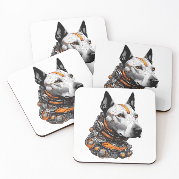 Item preview, Cyber Bull Terrier Dog – Futuristic Sci-Fi Dog  designed and sold by MystiqSlav.