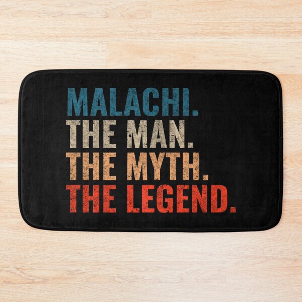 Item preview, Malachi Name Malachi The Man The Myth The Legend Retro 70s distress designed and sold by Teelogic.