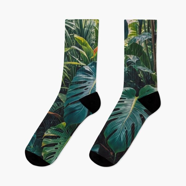 Item preview, Monstera - Aesthetic Tropical Plants Foliage - Greenery - Fresh Dense Plants - Vegetation After Rain designed and sold by MyArt23.