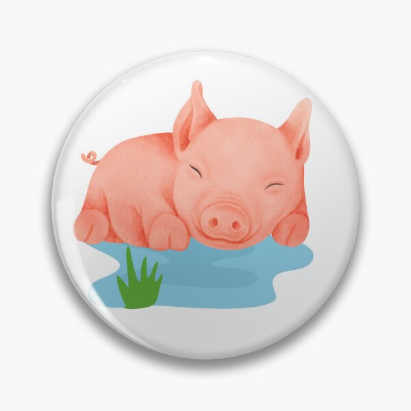 Item preview, Dreamy Piglet Napping in Water designed and sold by Denya4Design.