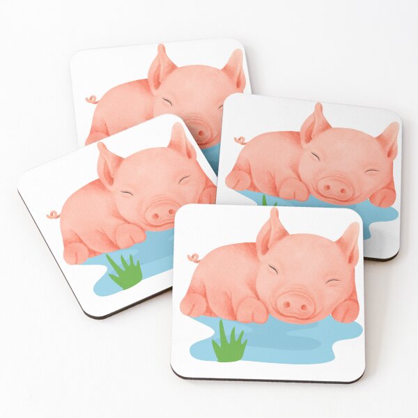 Item preview, Dreamy Piglet Napping in Water designed and sold by Denya4Design.