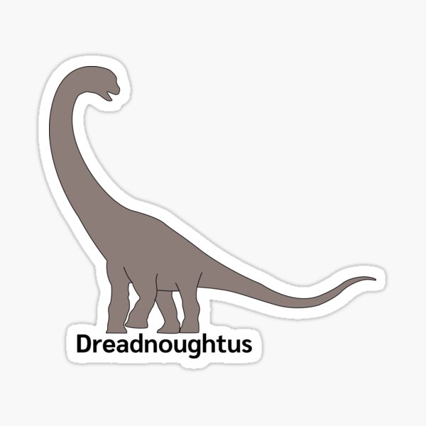 Item preview, Dreadnoughtus dinosaur sticker prehistoric Sticker designed and sold by Eva-vdz.