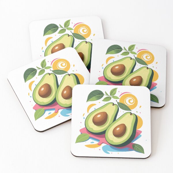 Item preview, Cute and Vibrant Avocado Character | Fun & Playful Food Illustration designed and sold by Moss and Moon Studio.