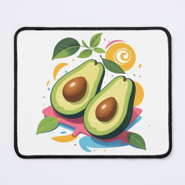 Item preview, Cute and Vibrant Avocado Character | Fun & Playful Food Illustration designed and sold by Moss and Moon Studio.