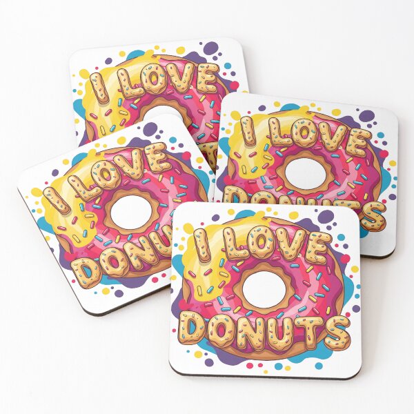 Item preview, I Love Donuts - Fun & Tasty Design designed and sold by weebeearts.